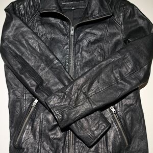 Andrew Marc Black Leather Jacket